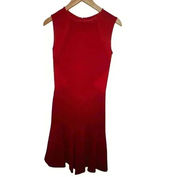 STELLA MCCARTNEY Paneled Sleeveless Dress in Red Size 40 - Picture 13 of 14